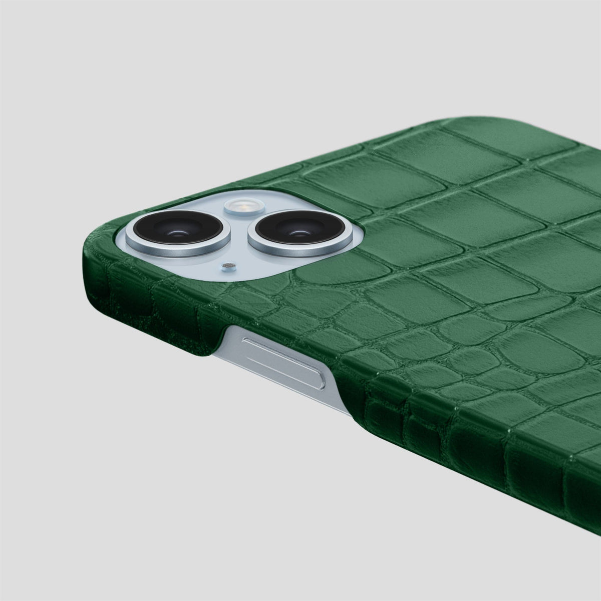 Forest-Green iPhone 15 Slim Case Alligator -6 | Forest-Green