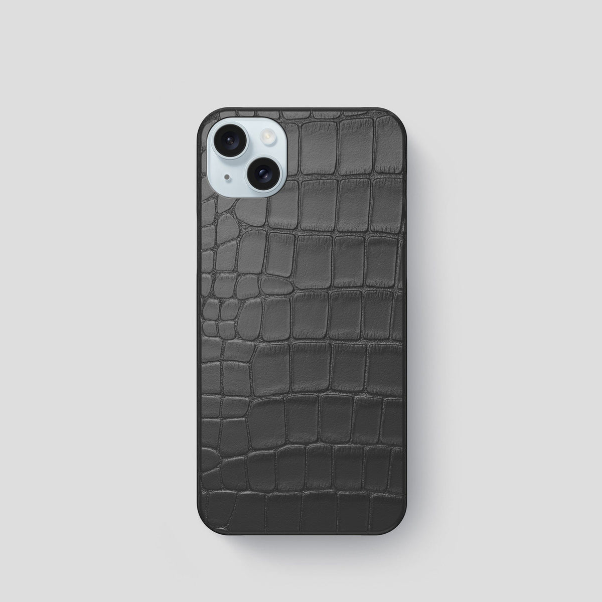 Grey iPhone 15 Slim Case Alligator -1 | Grey
