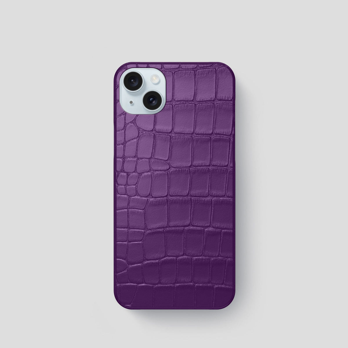 Purple iPhone 15 Slim Case Alligator -1 | Purple