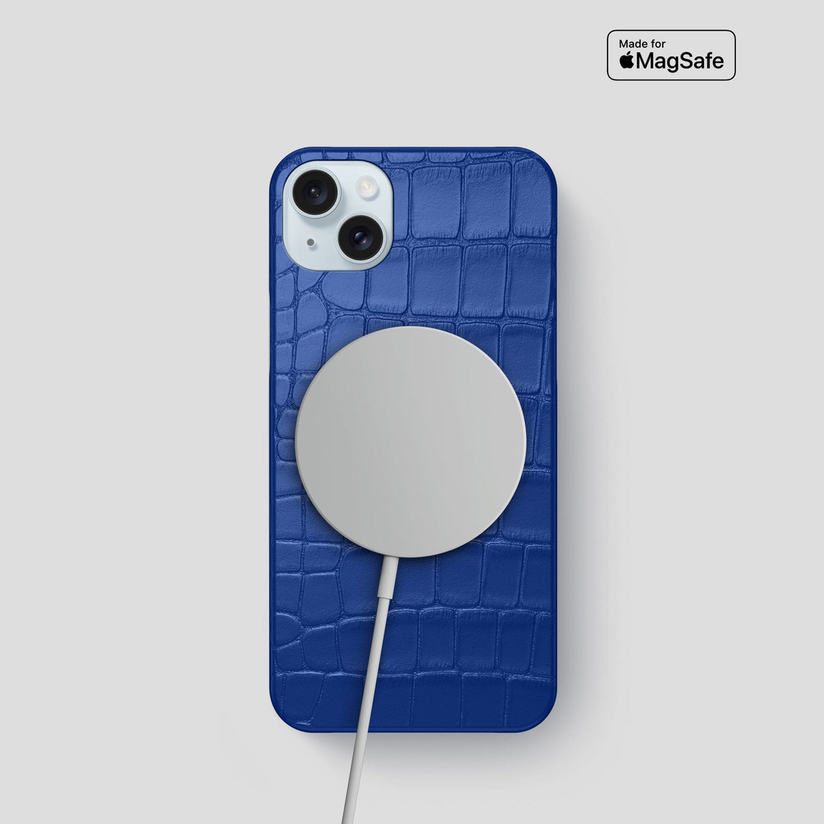 Royal Blue iPhone 15 Slim Case Alligator -5 | Royal-Blue