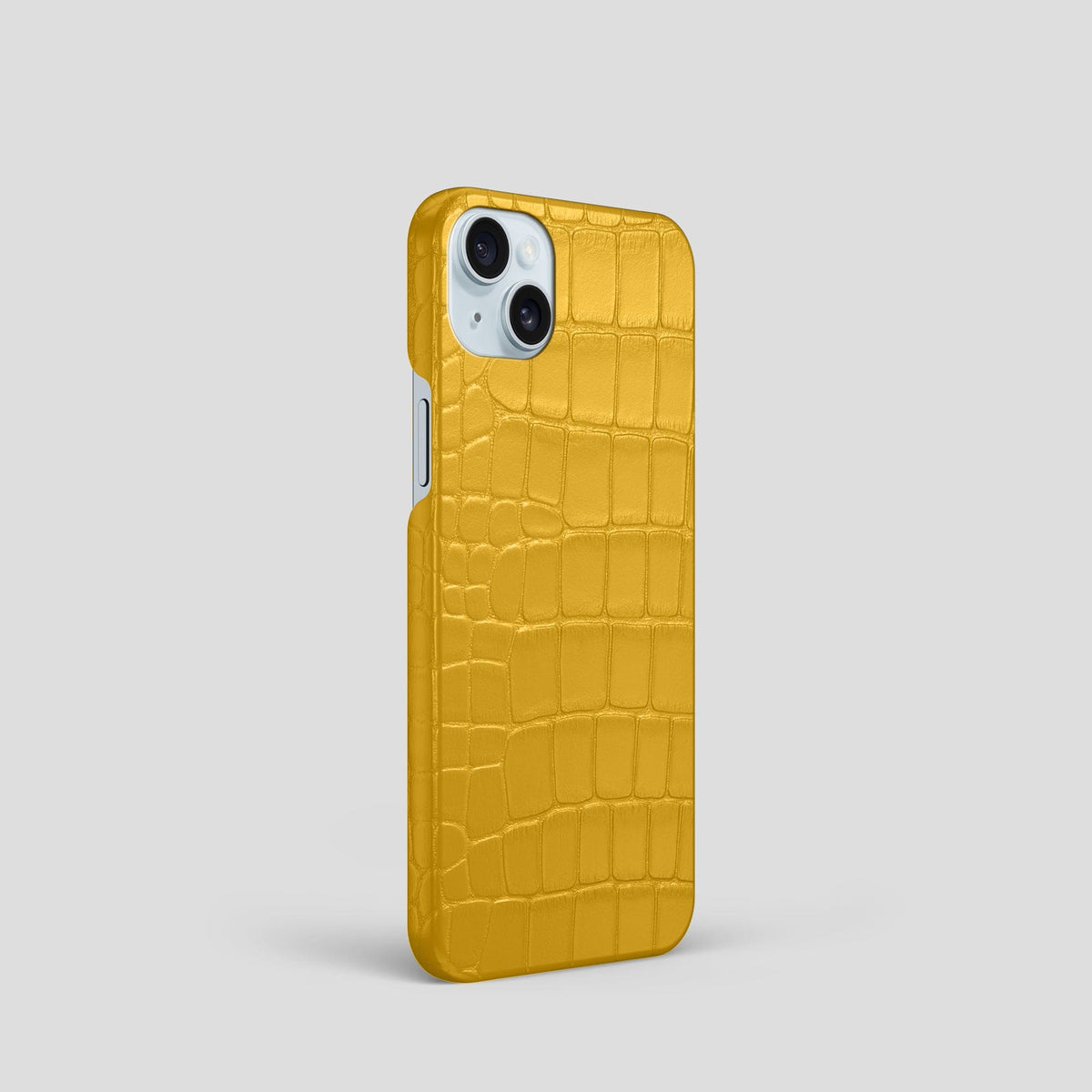 Yellow iPhone 15 Slim Case Alligator -2 | Yellow