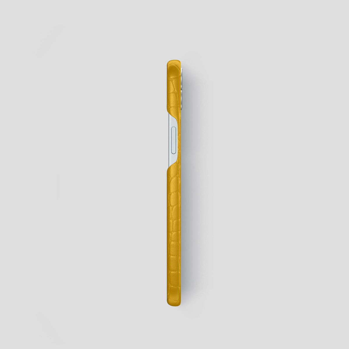 Yellow iPhone 15 Slim Case Alligator -3 | Yellow