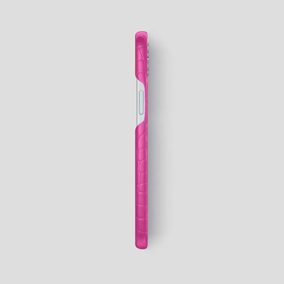 Fuchsia iPhone 15 Plus Slim Case Alligator -3 | Fuchsia