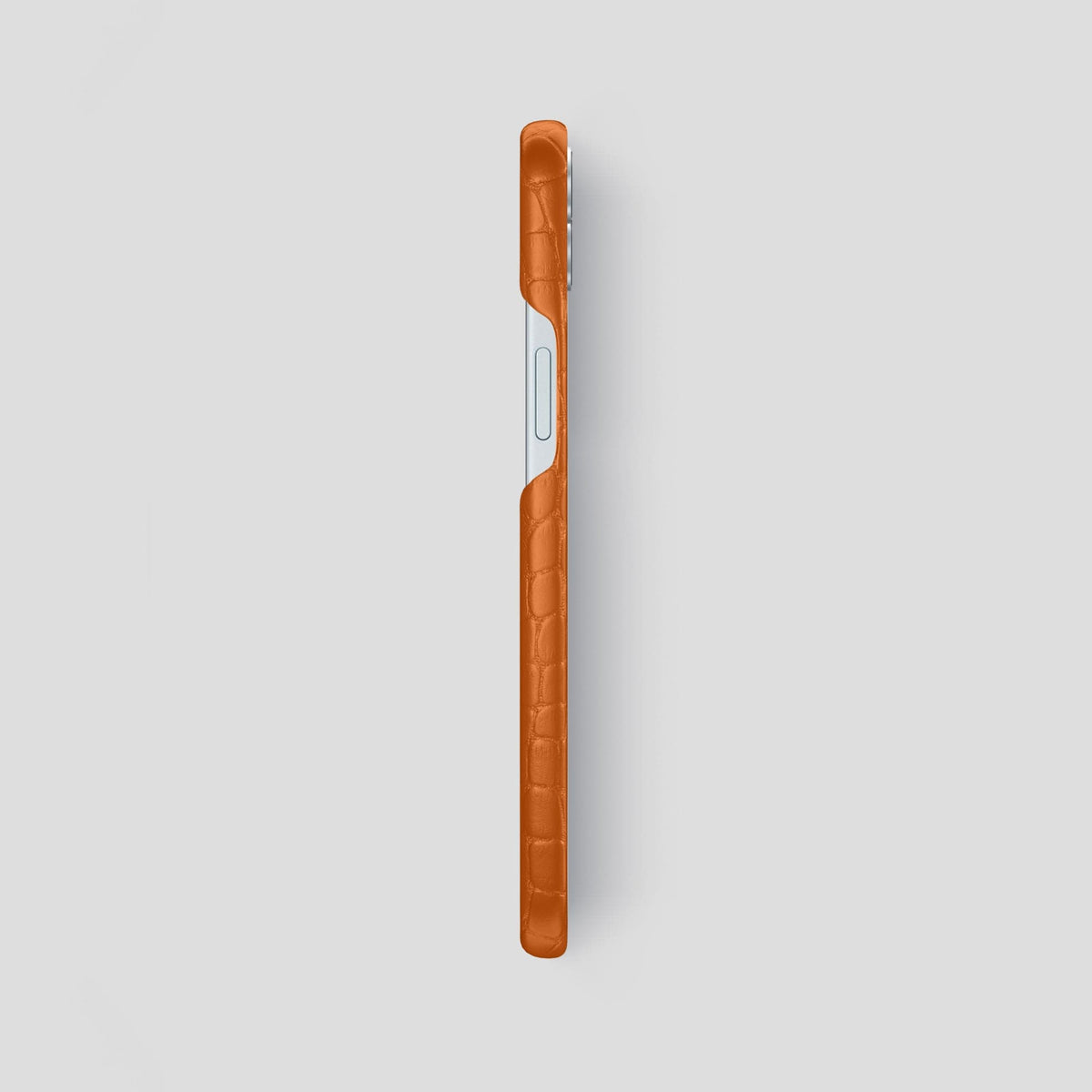 Orange iPhone 15 Plus Slim Case Alligator -3 | Orange
