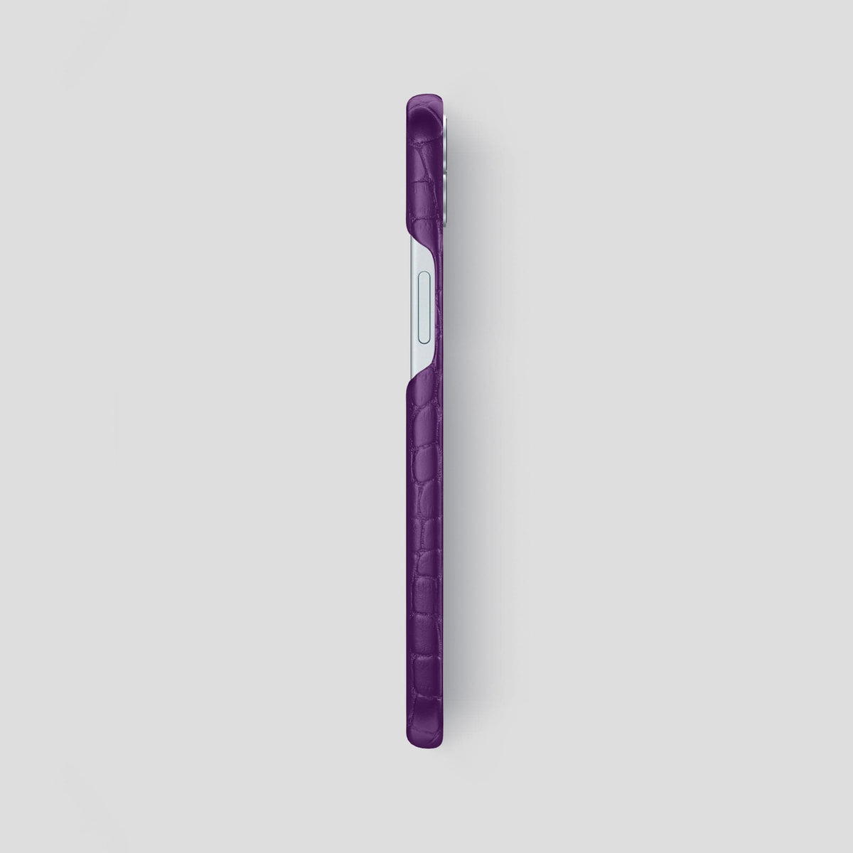Purple iPhone 15 Plus Slim Case Alligator -3 | Purple