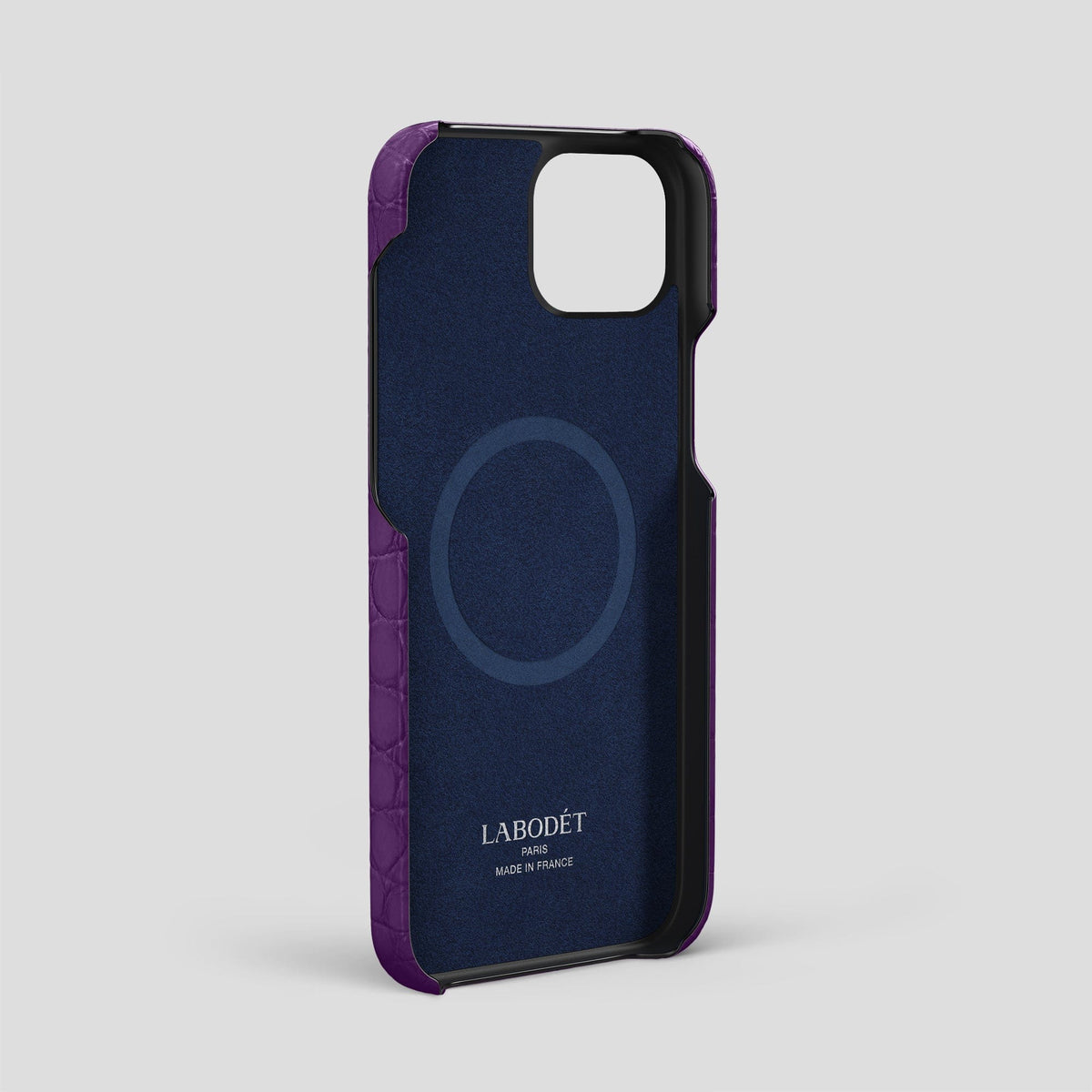 Purple iPhone 15 Plus Slim Case Alligator -4 | Purple