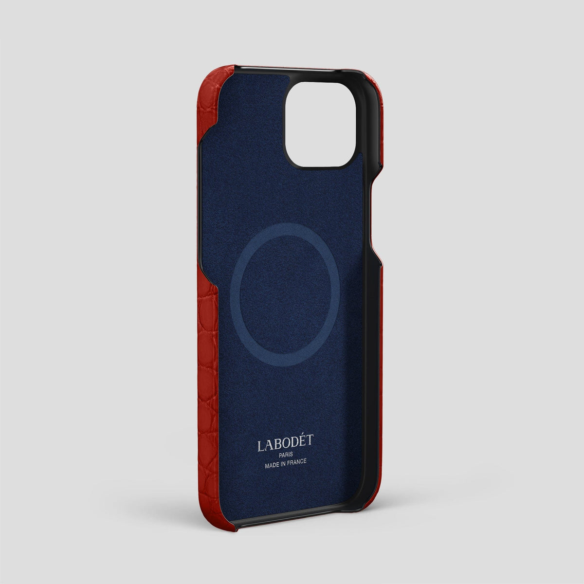 Red iPhone 15 Plus Slim Case Alligator -4 | Red
