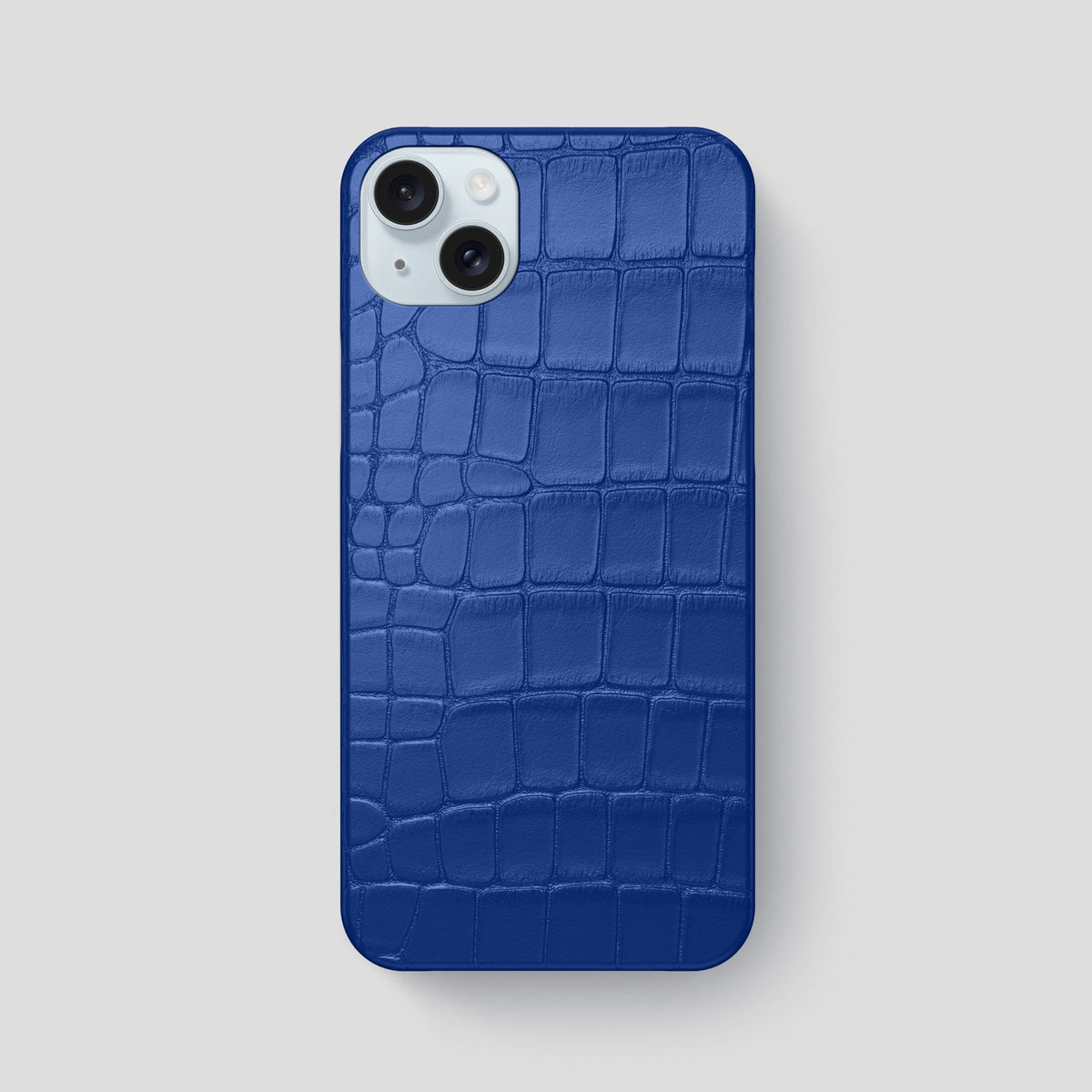 Royal Blue iPhone 15 Plus Slim Case Alligator -1 | Royal-Blue