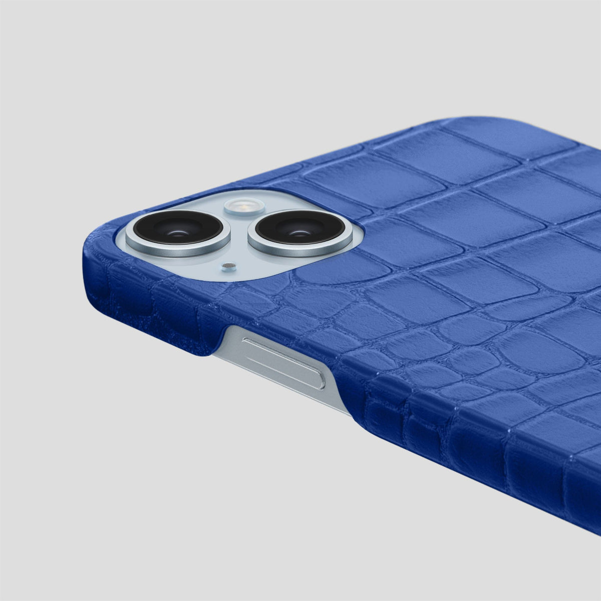 Royal Blue iPhone 15 Plus Slim Case Alligator -6 | Royal-Blue