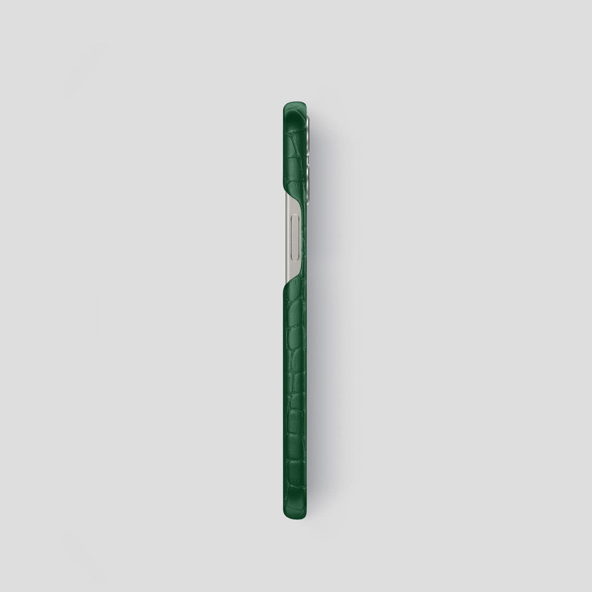 Forest-Green iPhone 15 Pro Slim Case Alligator -3 | Forest-Green
