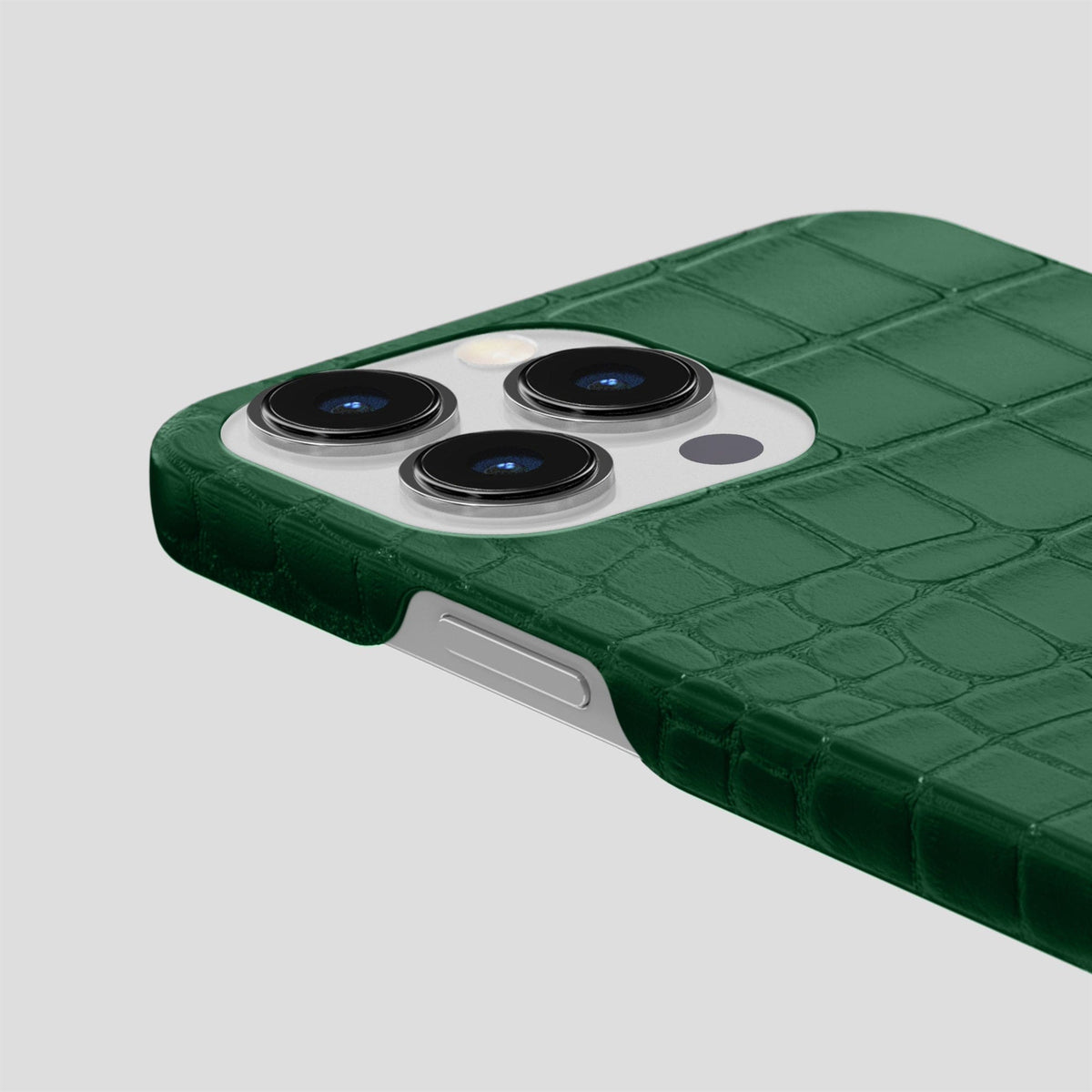 Forest-Green iPhone 15 Pro Slim Case Alligator -6 | Forest-Green