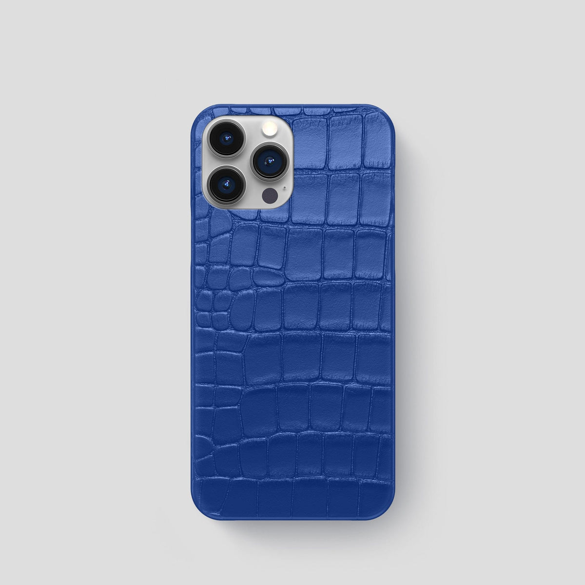 Royal Blue iPhone 15 Pro Slim Case Alligator -1 | Royal-Blue