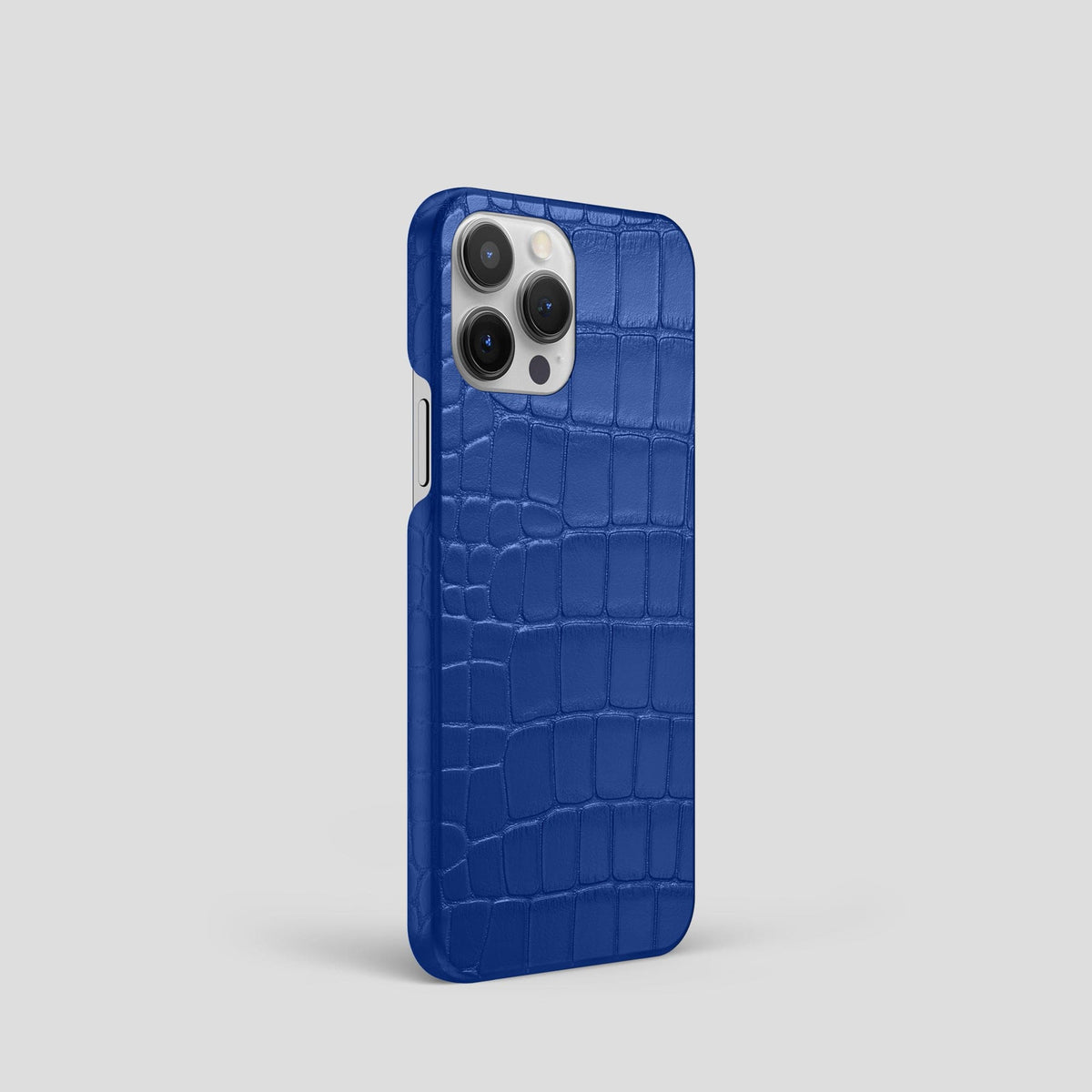 Royal Blue iPhone 15 Pro Slim Case Alligator -2 | Royal-Blue