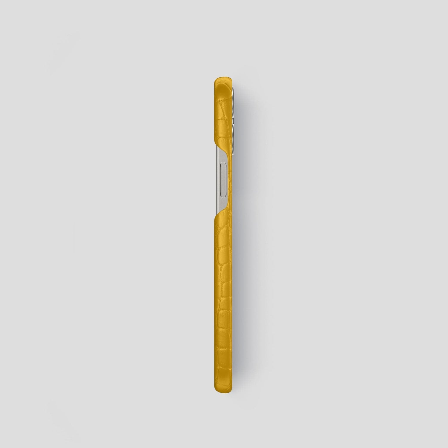 Yellow iPhone 15 Pro Slim Case Alligator -3 | Yellow