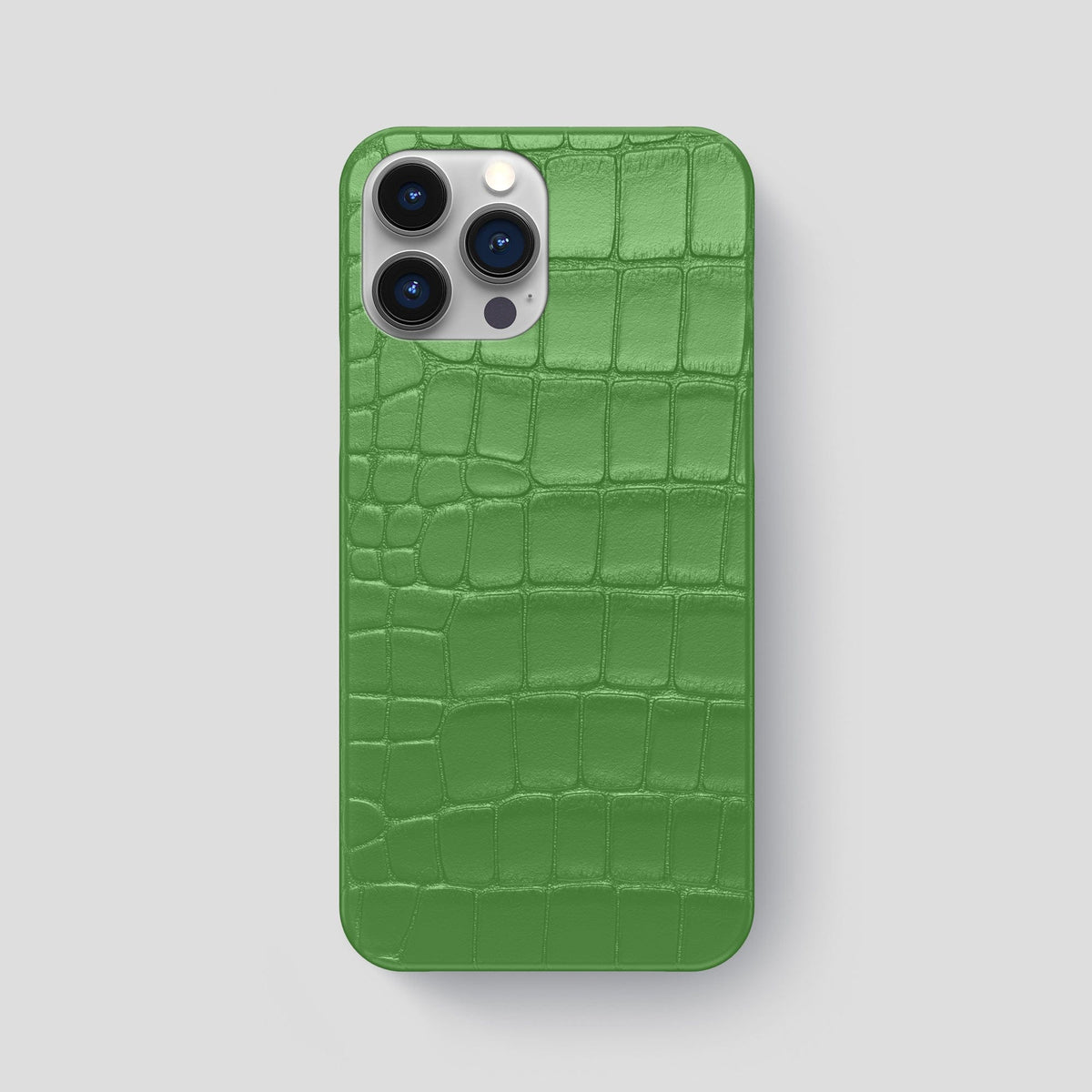 Apple-Green iPhone 15 Pro Max Slim Case Alligator -1 | Apple-Green