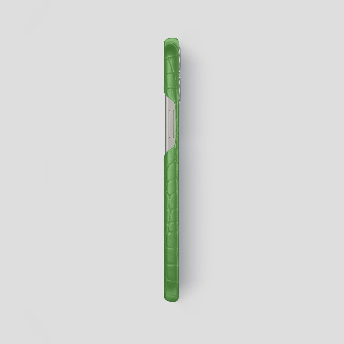 Apple-Green iPhone 15 Pro Max Slim Case Alligator -3 | Apple-Green