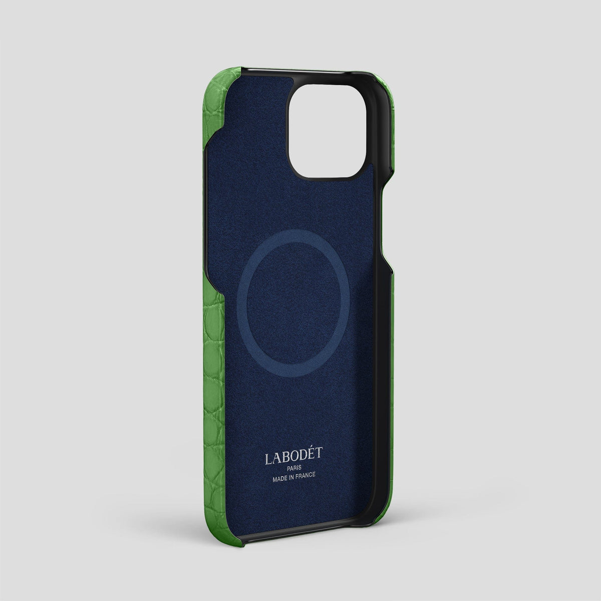 Apple-Green iPhone 15 Pro Max Slim Case Alligator -4 | Apple-Green