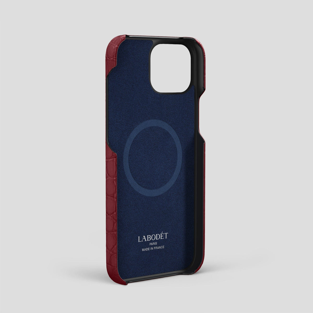 Burgundy iPhone 15 Pro Max Slim Case Alligator -4 | Burgundy