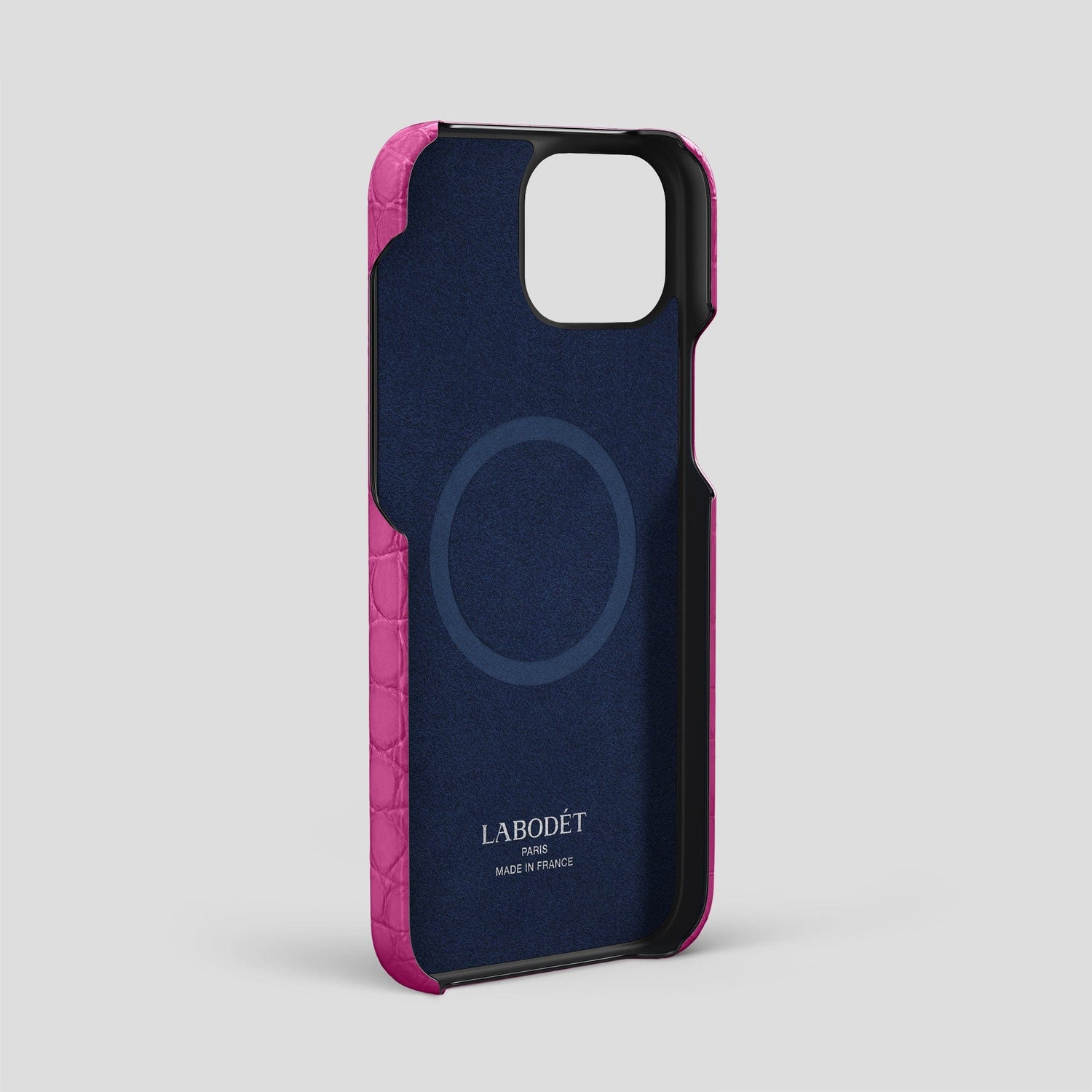 Fuchsia iPhone 15 Pro Max Slim Case Alligator -4 | Fuchsia
