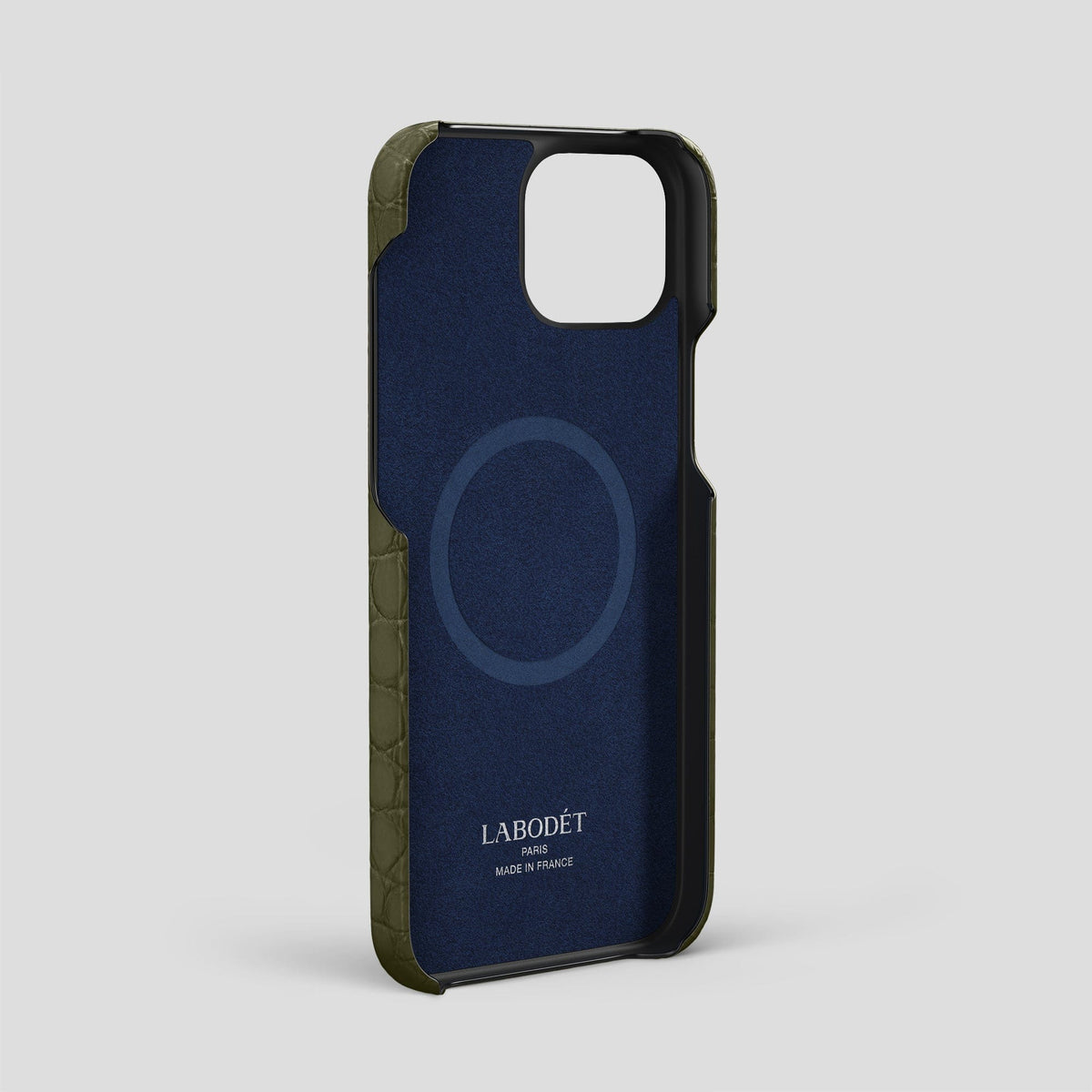 Kaki-Green iPhone 15 Pro Max Slim Case Alligator -4 | Kaki-Green
