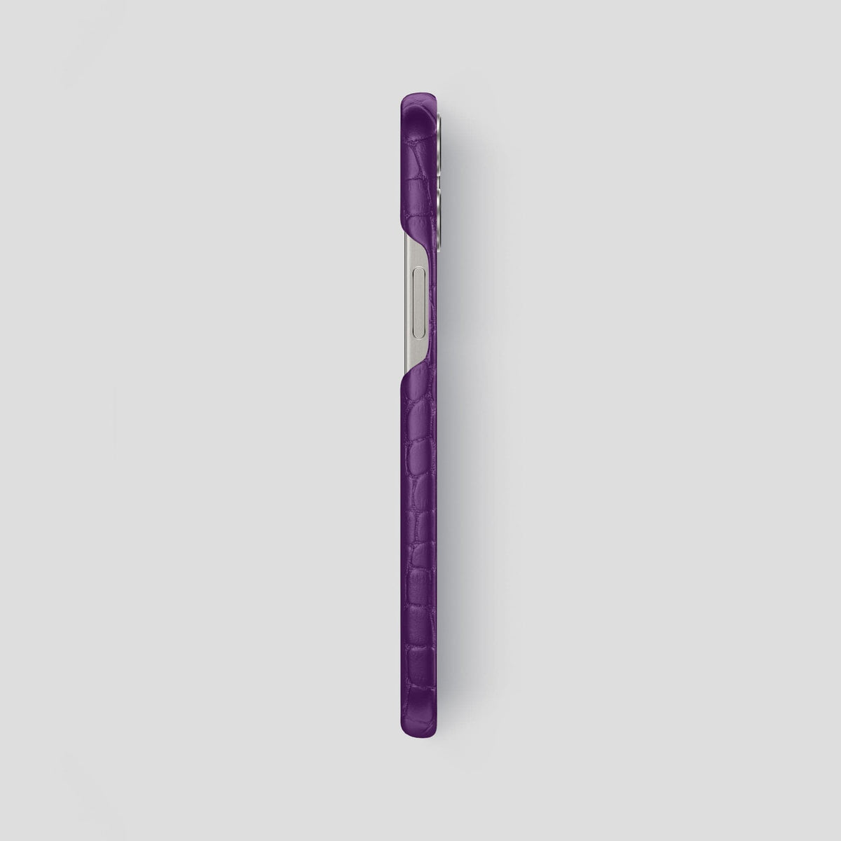 Purple iPhone 15 Pro Max Slim Case Alligator -3 | Purple