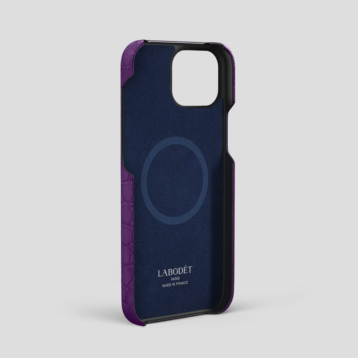 Purple iPhone 15 Pro Max Slim Case Alligator -4 | Purple