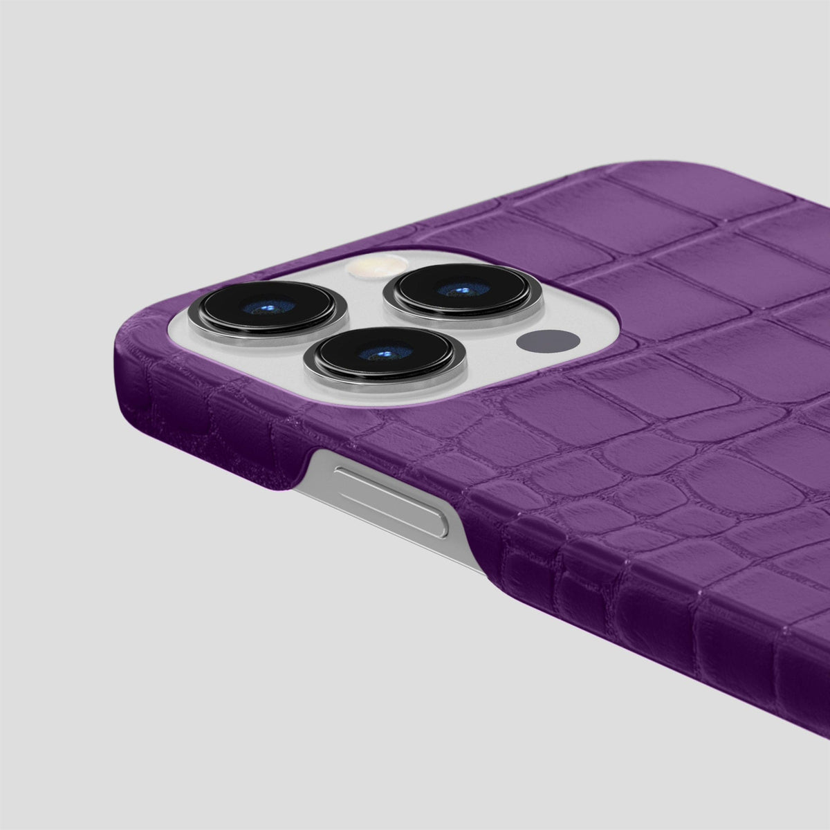 Purple iPhone 15 Pro Max Slim Case Alligator -6 | Purple