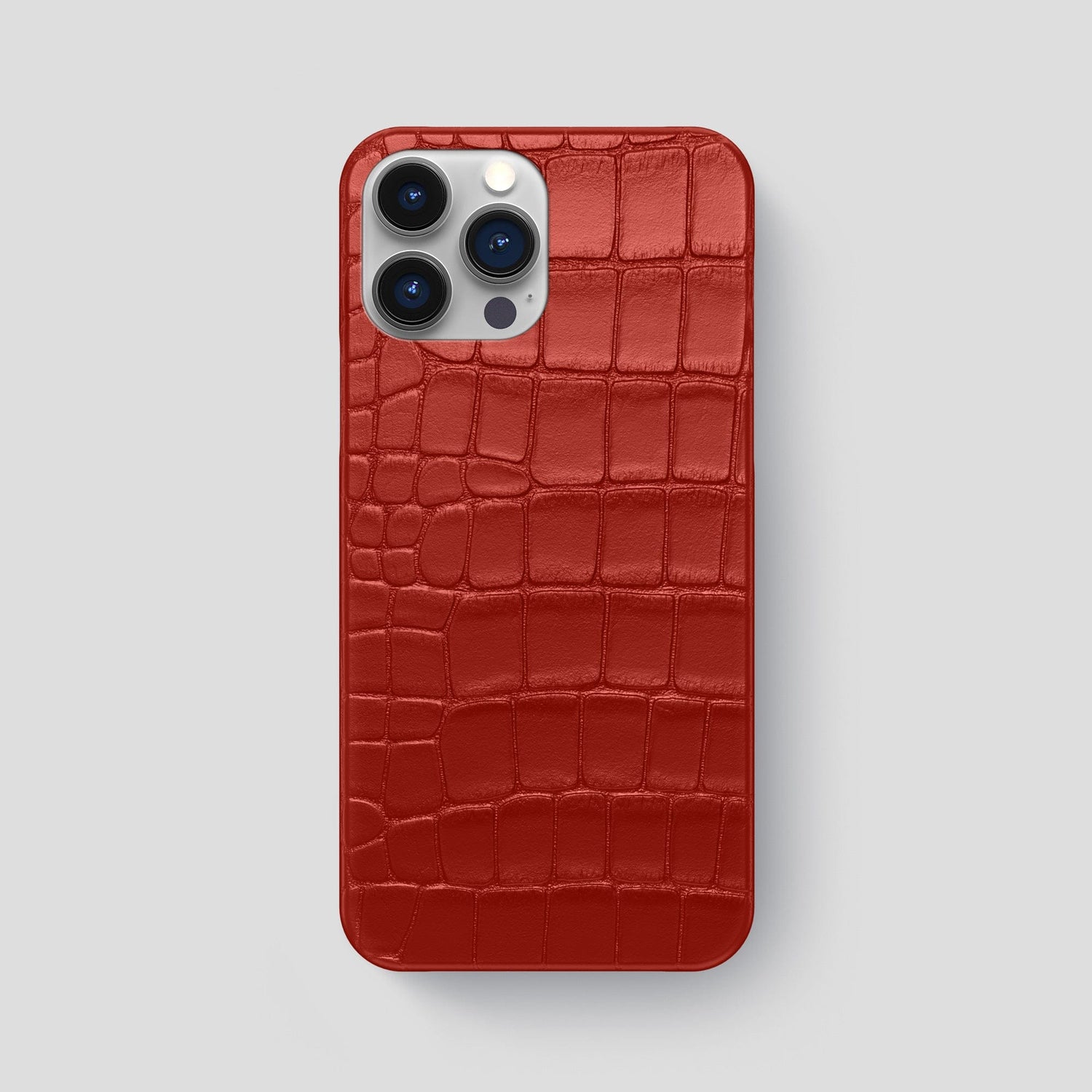 Red iPhone 15 Pro Max Slim Case Alligator -1 | Red