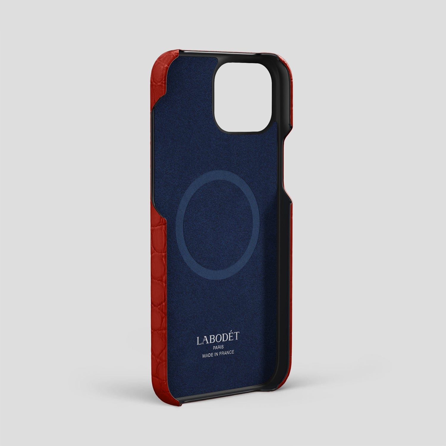 Red iPhone 15 Pro Max Slim Case Alligator -4 | Red