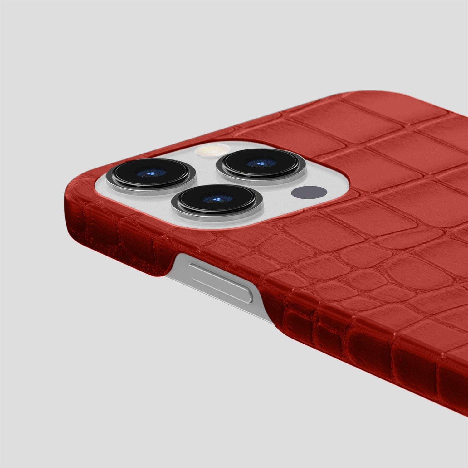 Red iPhone 15 Pro Max Slim Case Alligator -6 | Red