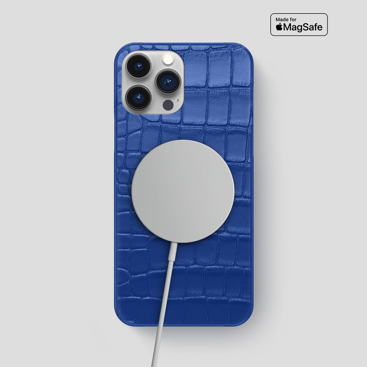 Royal Blue iPhone 15 Pro Max Slim Case Alligator -5 | Royal-Blue