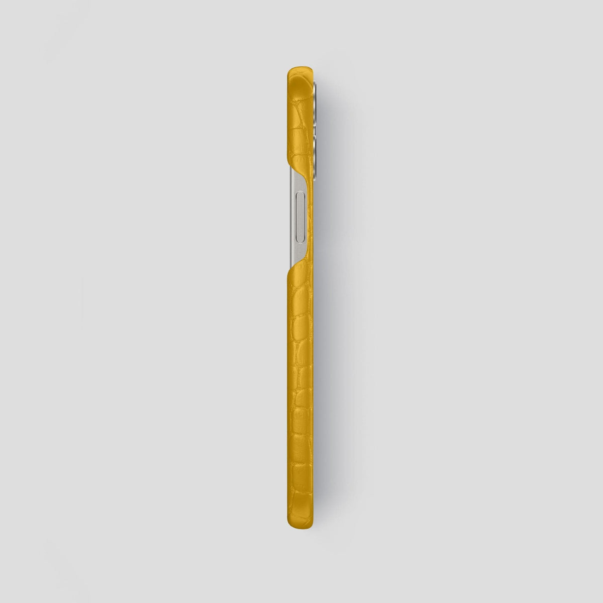 Yellow iPhone 15 Pro Max Slim Case Alligator -3 | Yellow