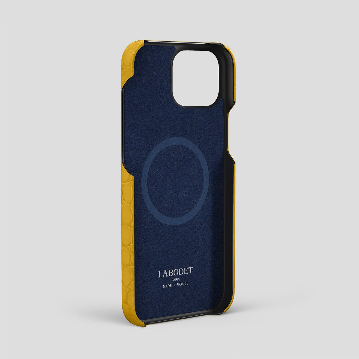 Yellow iPhone 15 Pro Max Slim Case Alligator -4 | Yellow