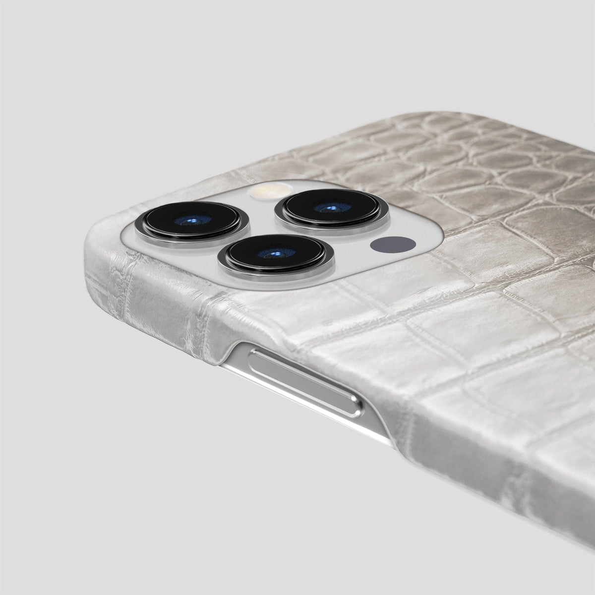 Grey iPhone 15 Pro Max Slim Case Himalayan Crocodile -6 | Grey