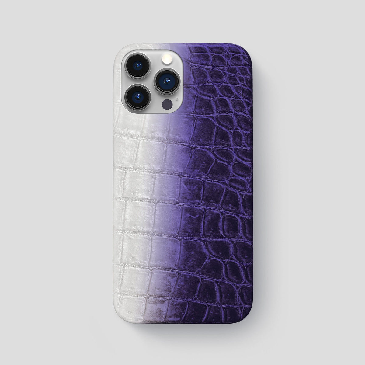 Purple iPhone 15 Pro Max Slim Case Himalayan Crocodile -1 | Purple