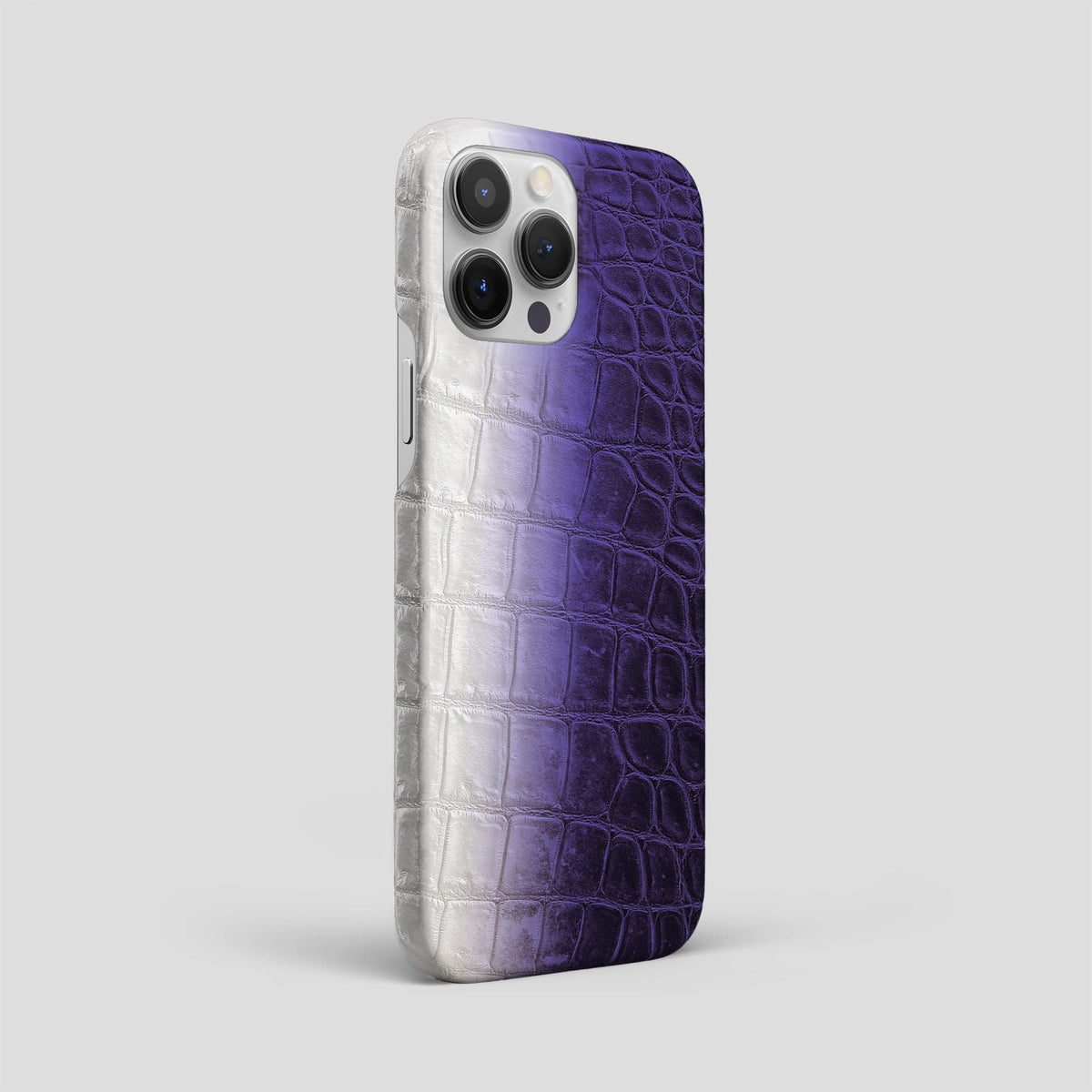 Purple iPhone 15 Pro Max Slim Case Himalayan Crocodile -2 | Purple