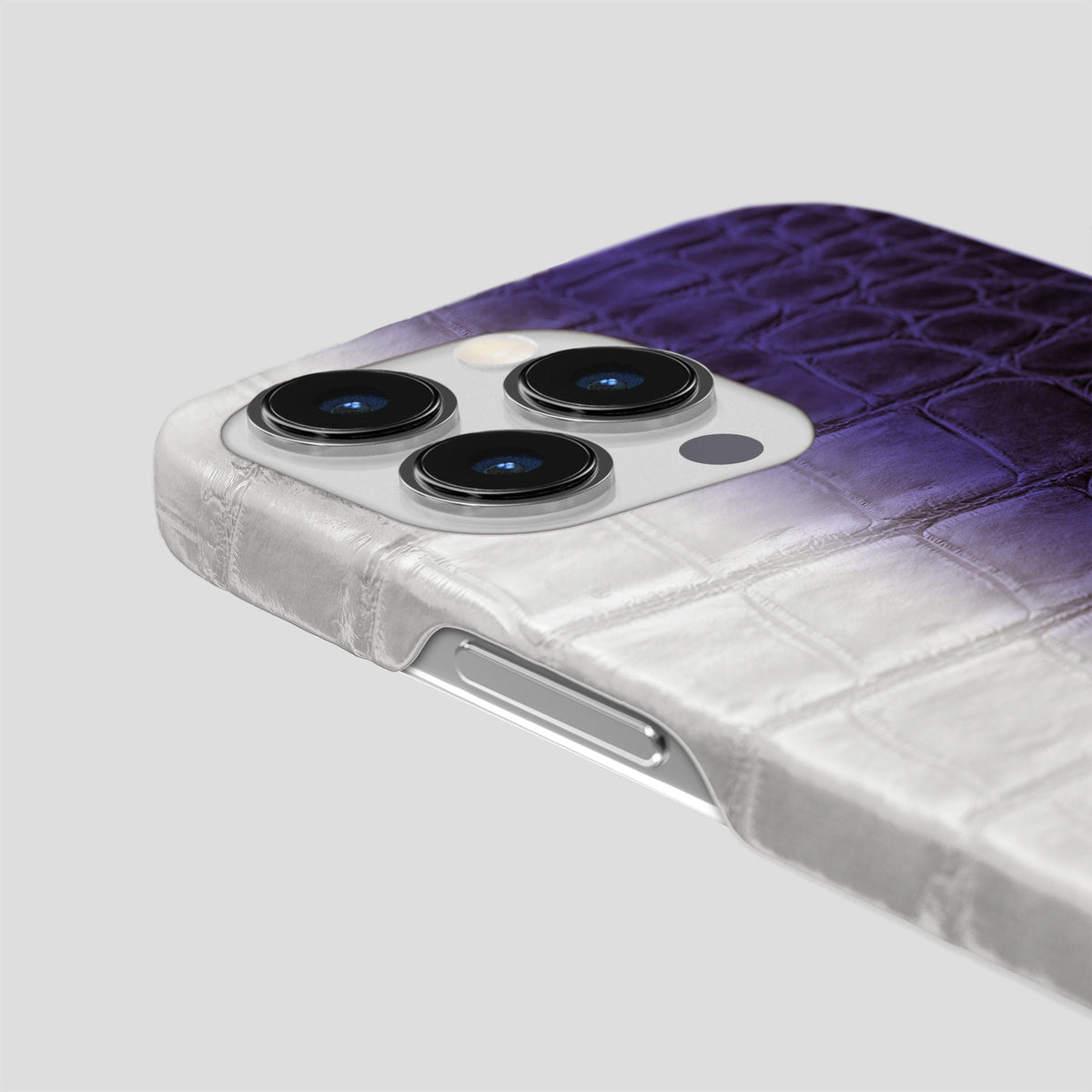 Purple iPhone 15 Pro Max Slim Case Himalayan Crocodile -6 | Purple