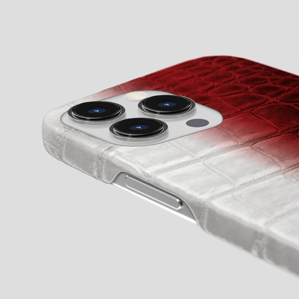 Red iPhone 15 Pro Max Slim Case Himalayan Crocodile -6 | Red