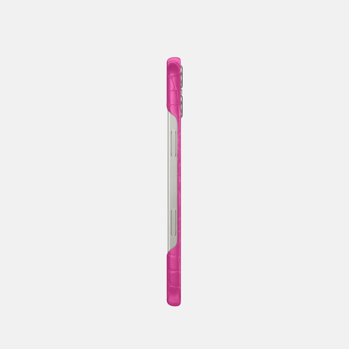 Fuchsia iPhone 16 Pro Slim Case Alligator -3 | Fuchsia