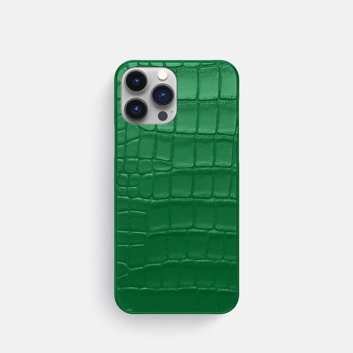 Forest-Green iPhone 16 Pro Slim Case Alligator -1 | Forest-Green