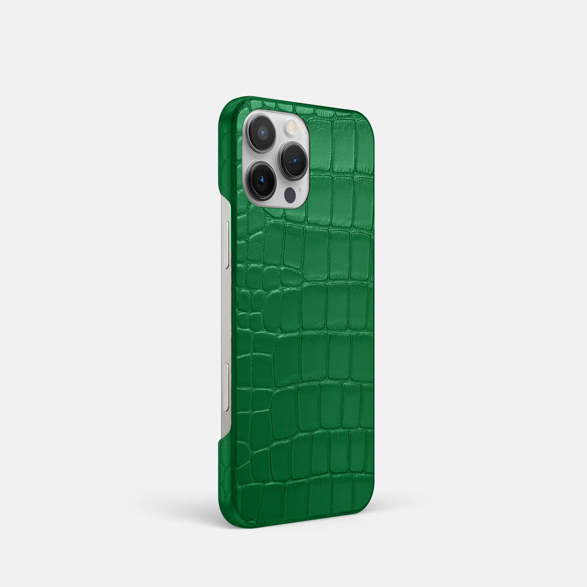 Forest-Green iPhone 16 Pro Slim Case Alligator -2 | Forest-Green