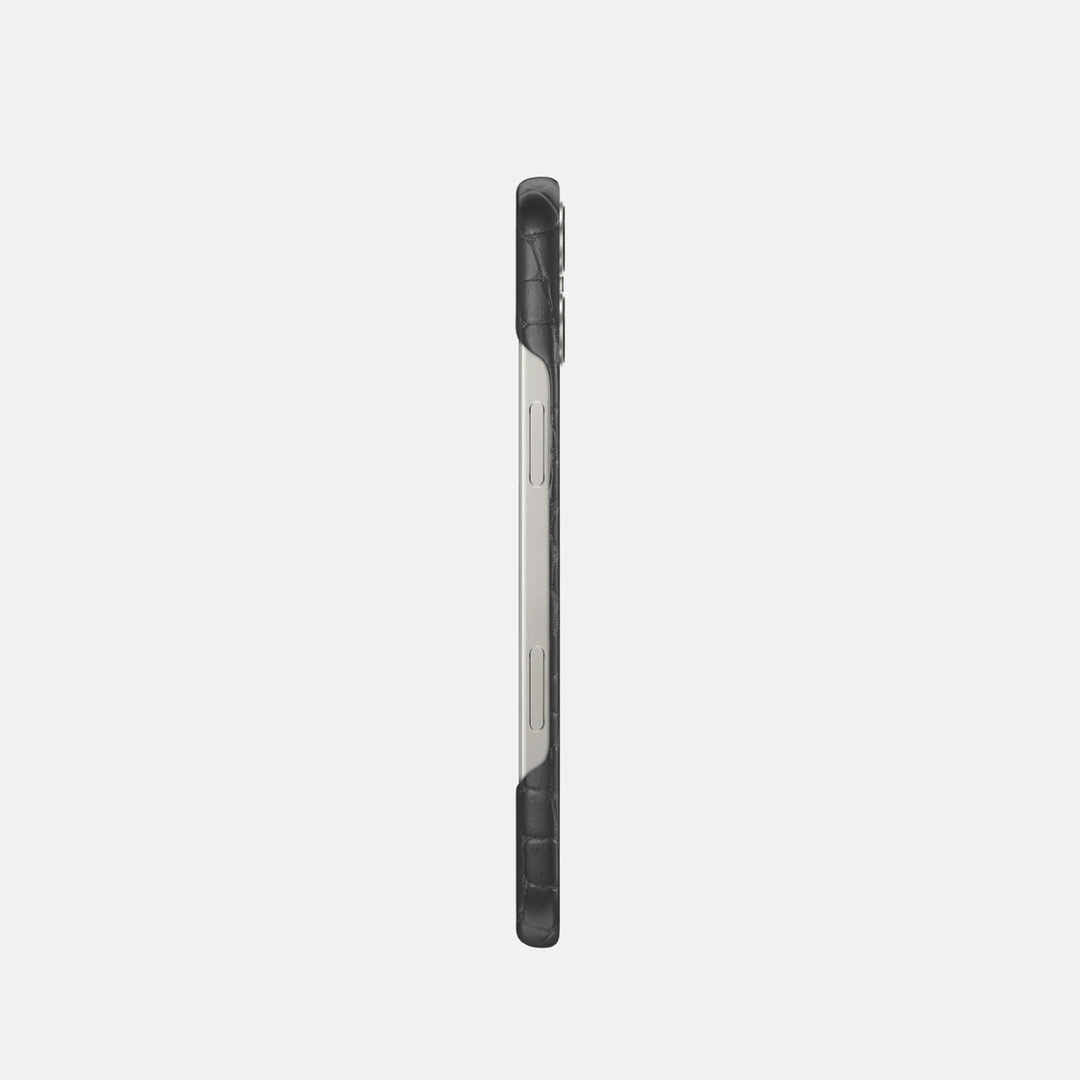 Grey iPhone 16 Pro Slim Case Alligator -3 | Grey