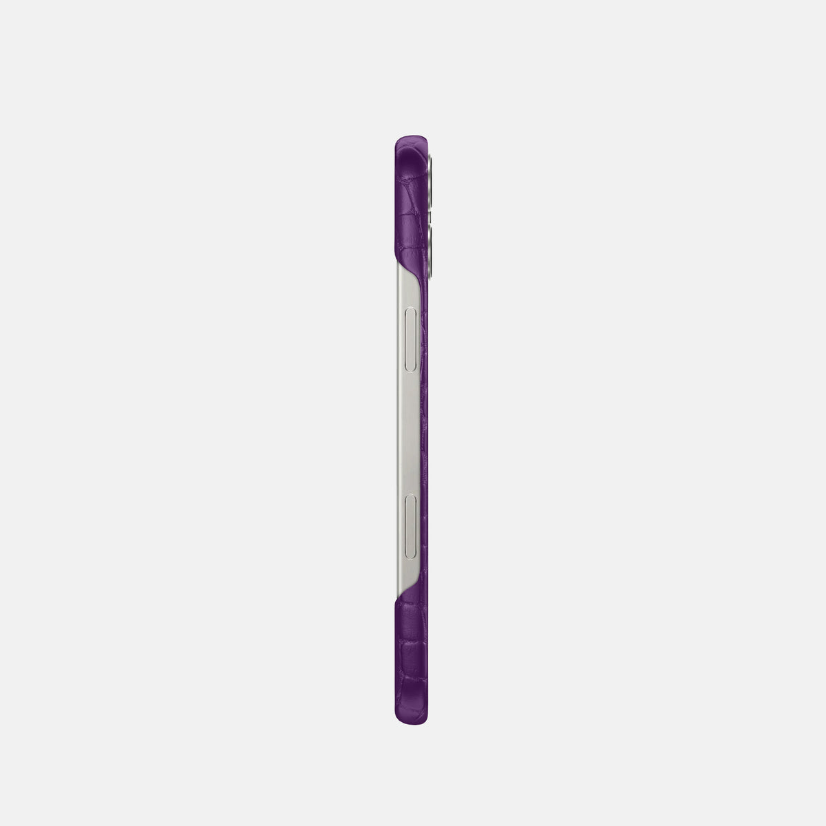 Purple iPhone 16 Pro Slim Case Alligator -3 | Purple