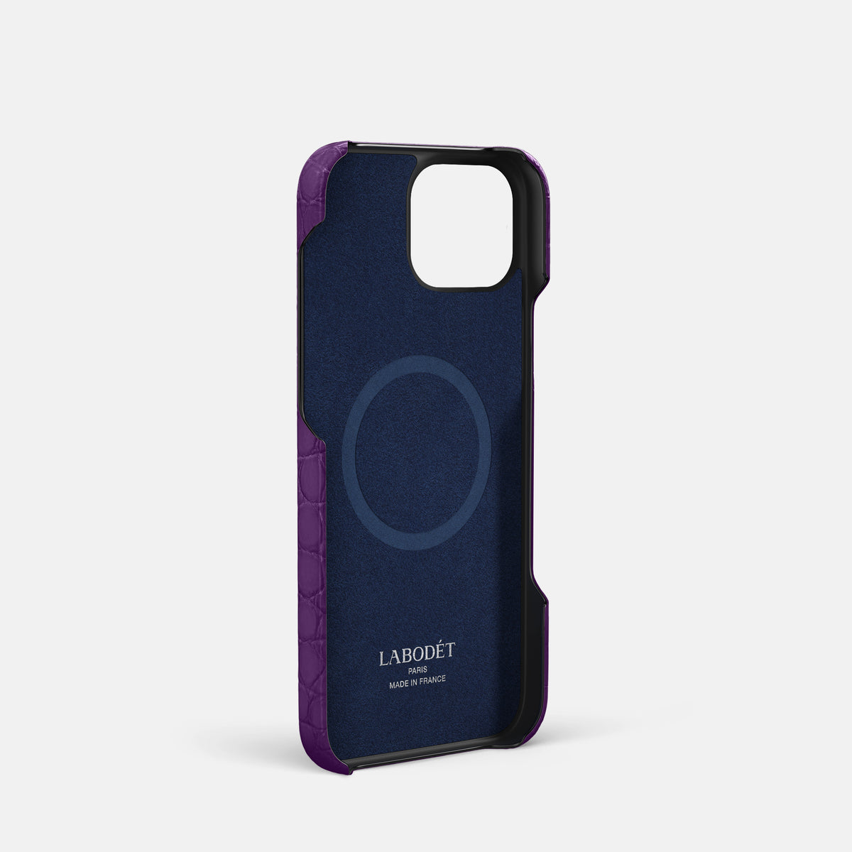 Purple iPhone 16 Pro Slim Case Alligator -4 | Purple