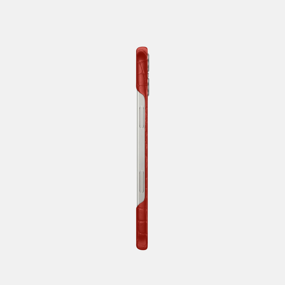 Red iPhone 16 Pro Slim Case Alligator -3 | Red