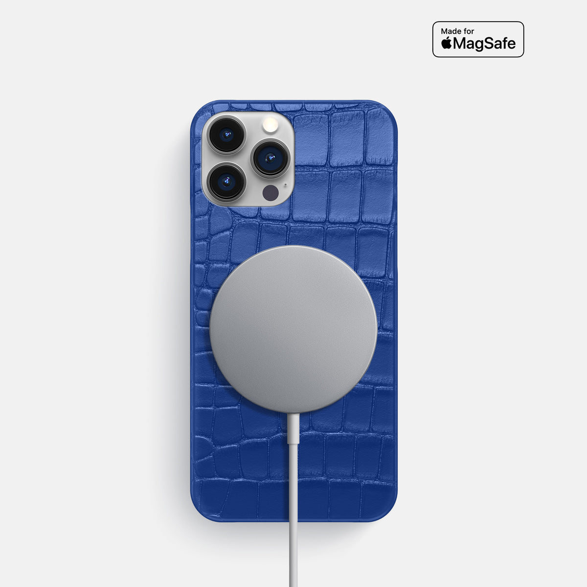 Royal Blue iPhone 16 Pro Slim Case Alligator -5 | Royal-Blue