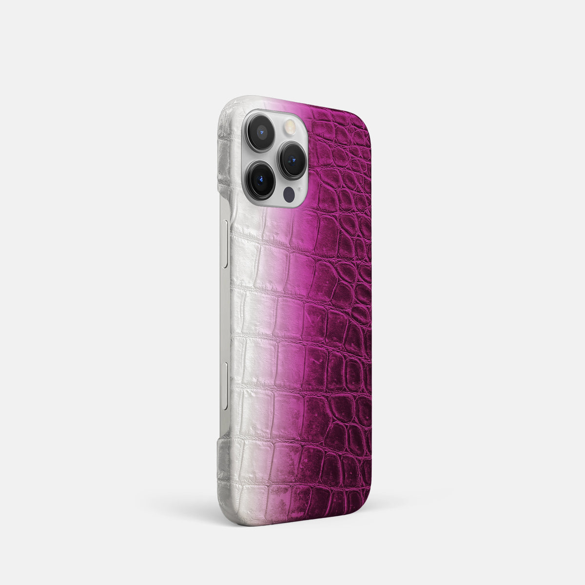 Fuchsia iPhone 16 Pro Slim Case Himalayan Crocodile -2 | Fuchsia