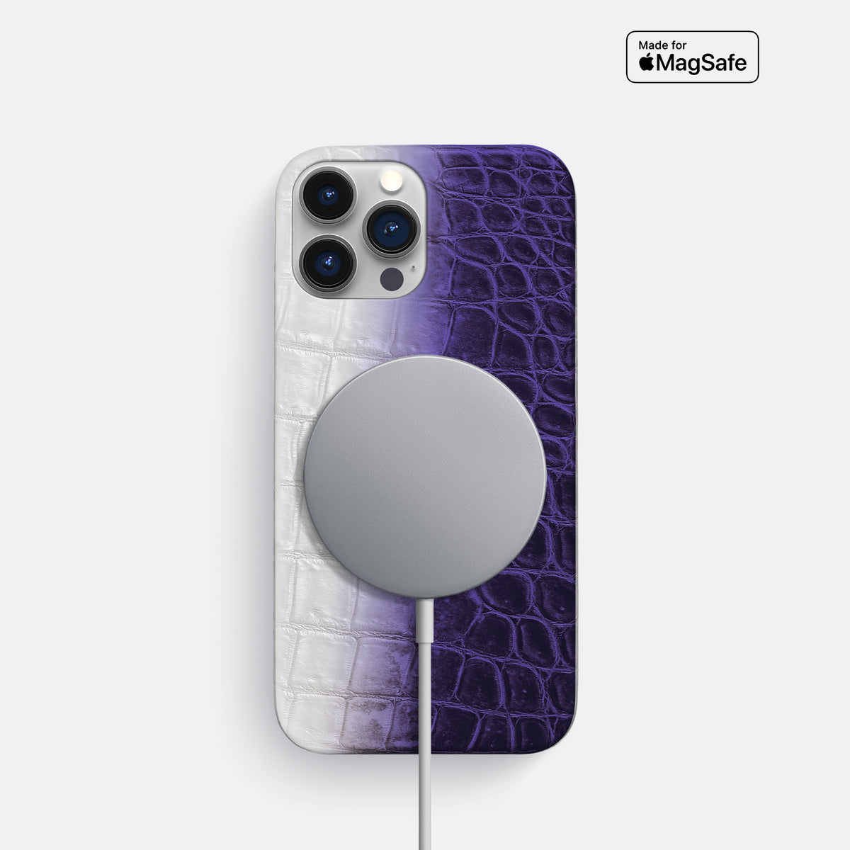 Purple iPhone 16 Pro Max Slim Case Himalayan Crocodile -5 | Purple