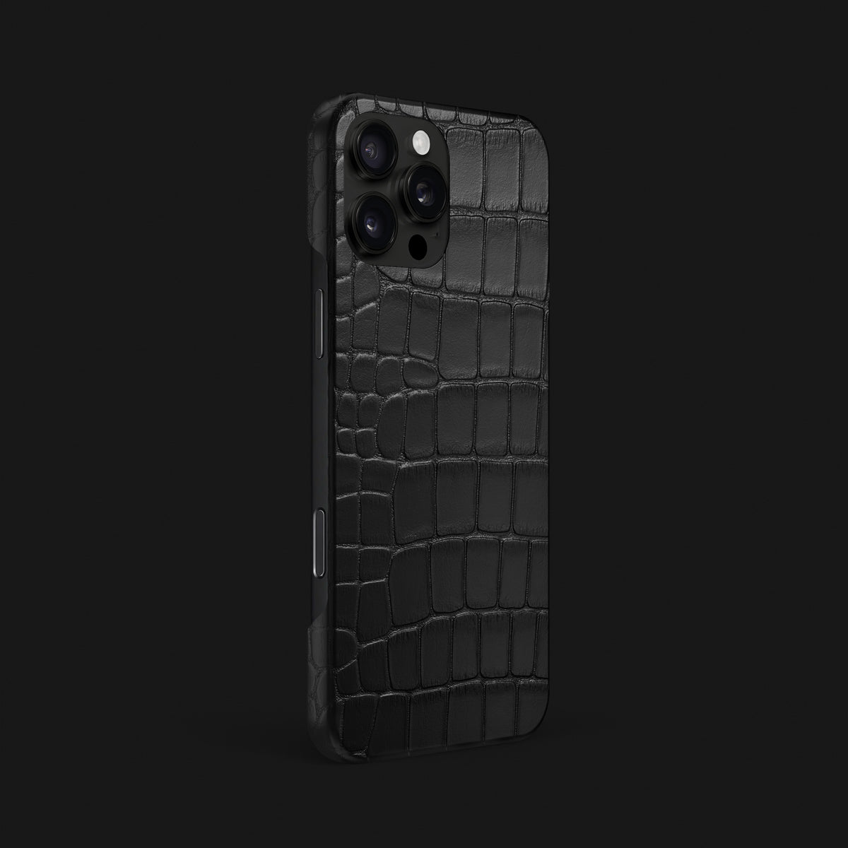 Slim Case Edition-Black For iPhone 16 Pro Max In Alligator -2 | Edition-Black