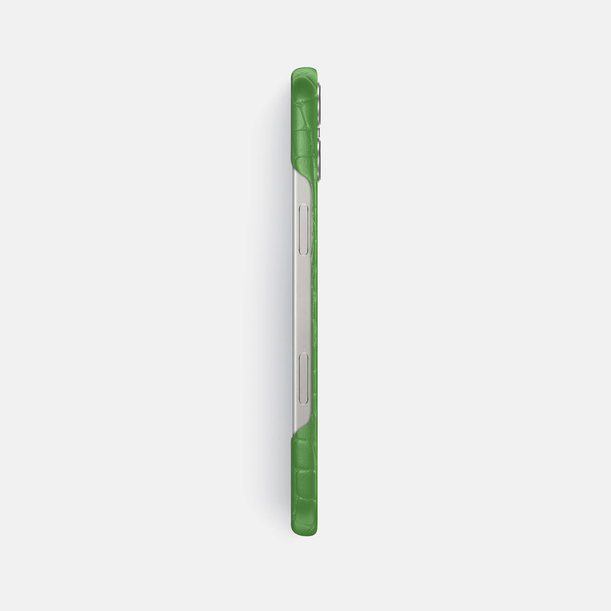 Apple-Green iPhone 16 Pro Max Slim Case Alligator -3 | Apple-Green